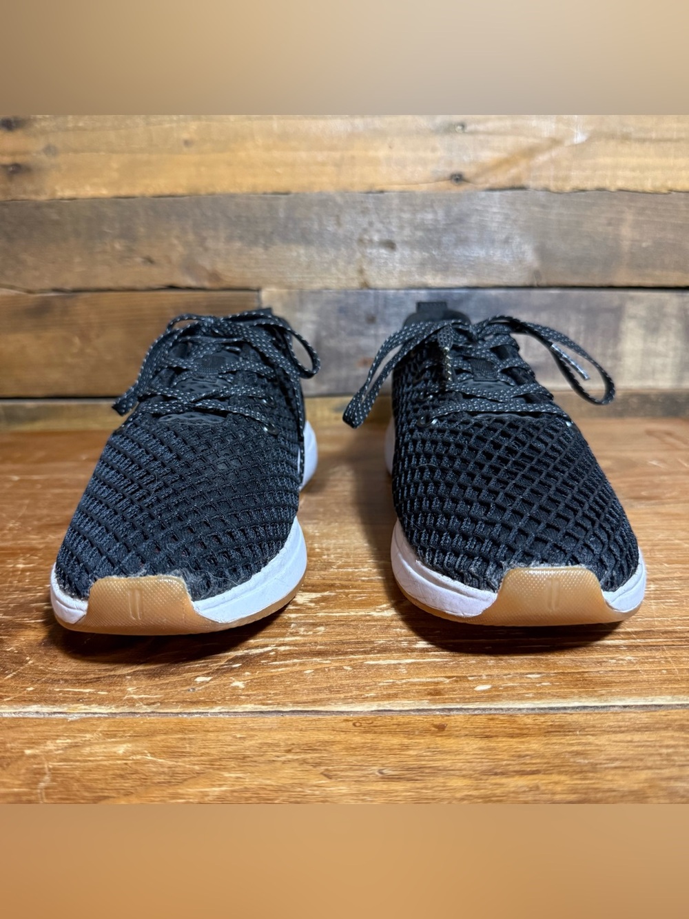 NOBULL Diamond Mesh Runner Black Gum Running Shoes Men’s 7.5 Knit Top - Picture 5 of 11